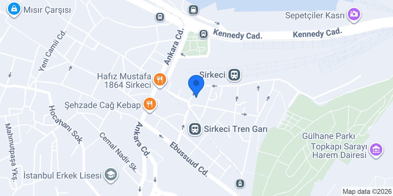 İSTANBUL SİRKECİ HOTEL konumu