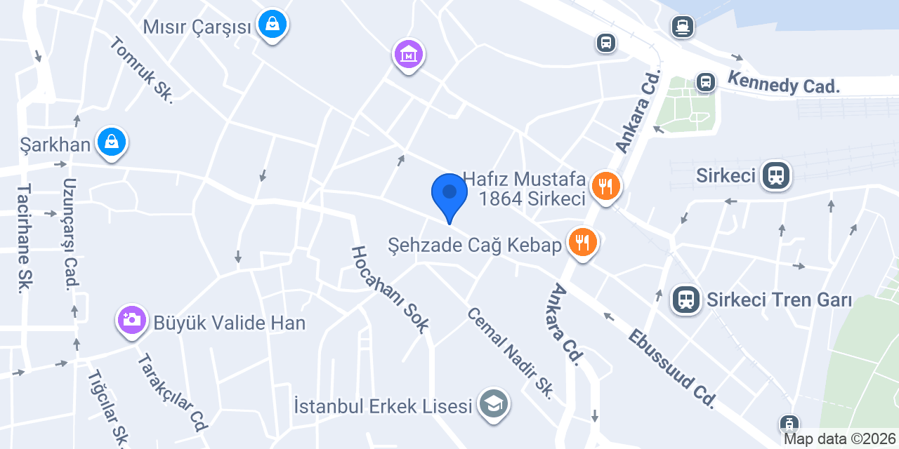 Bereket Vakfı İstanbul konumu