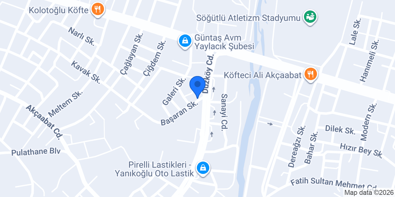Ptt Yaylacik konumu