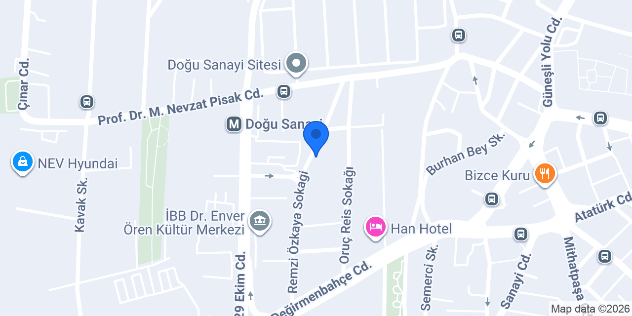 Bianco Mutfak Fabrika konumu