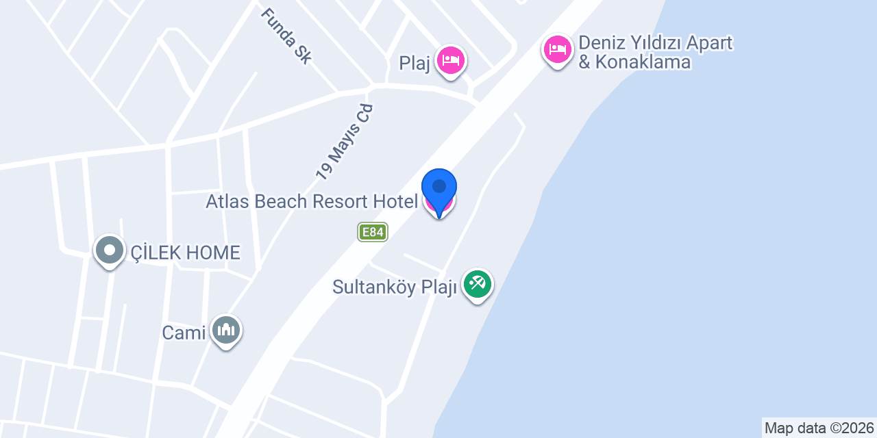 Atlas Beach Resort Hotel konumu