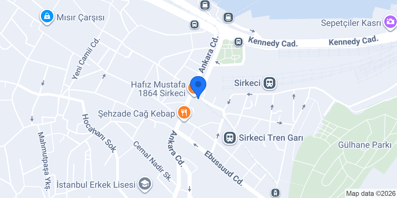 Garanti BBVA Sirkeci Şubesi konumu
