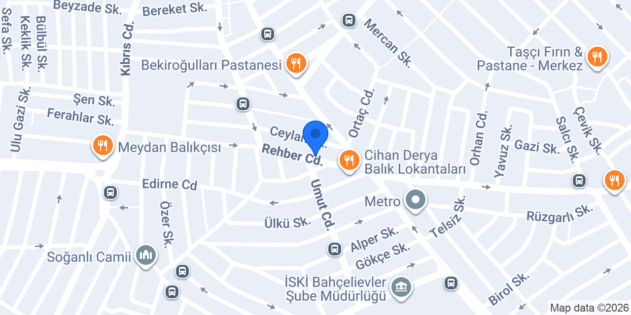 Baymer mutfak konumu