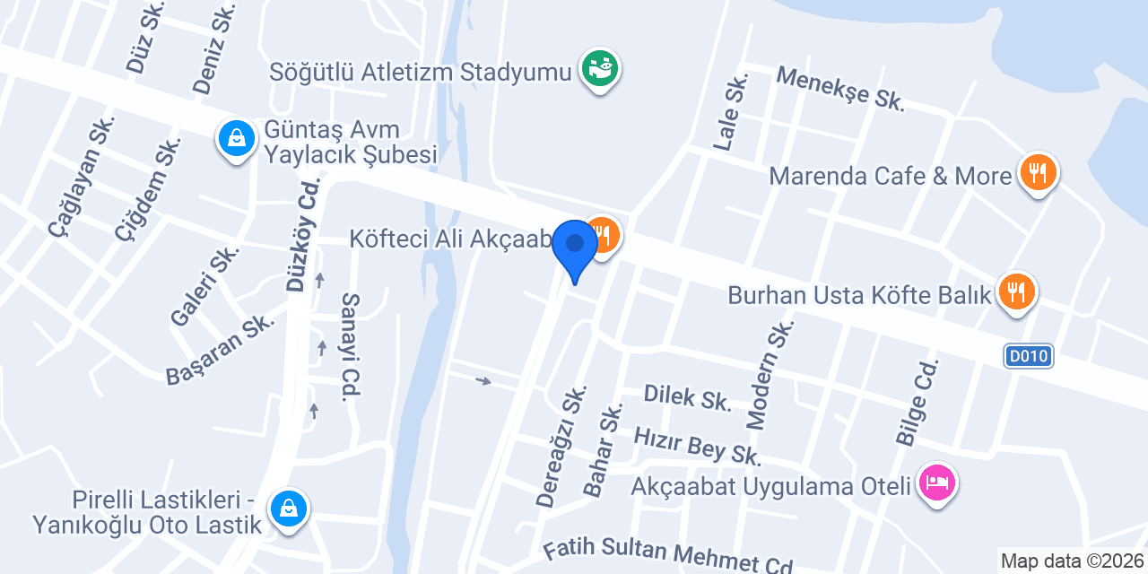 AA Motors Trabzon konumu