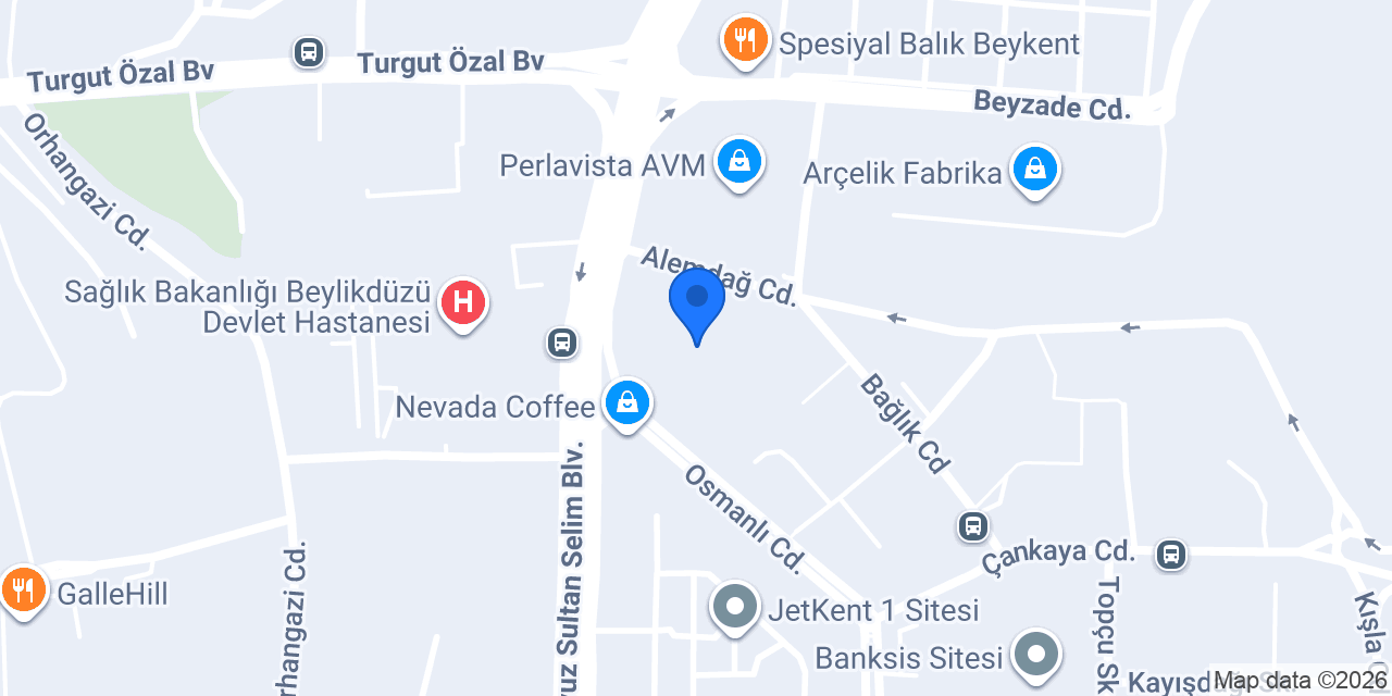 Centro Beylikdüzü konumu