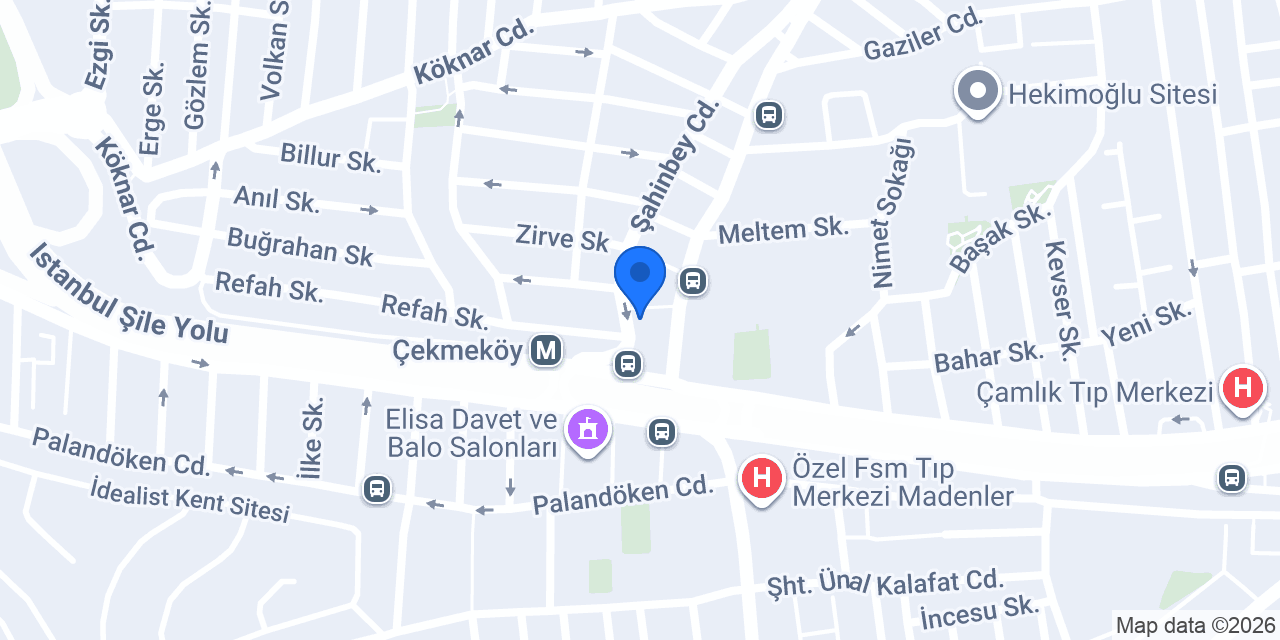 Kamil Koç Çekmeköy konumu