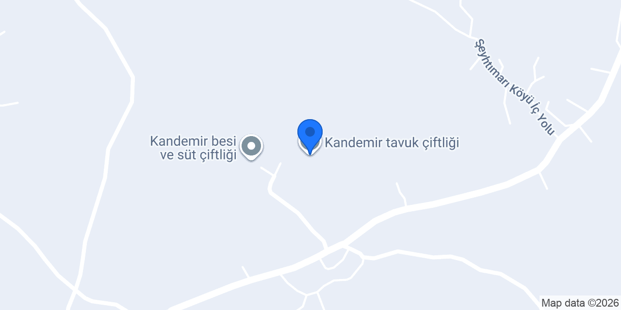 Kandemir tavuk çiftliği konumu