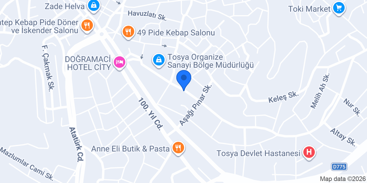 TALHA PETSHOP konumu