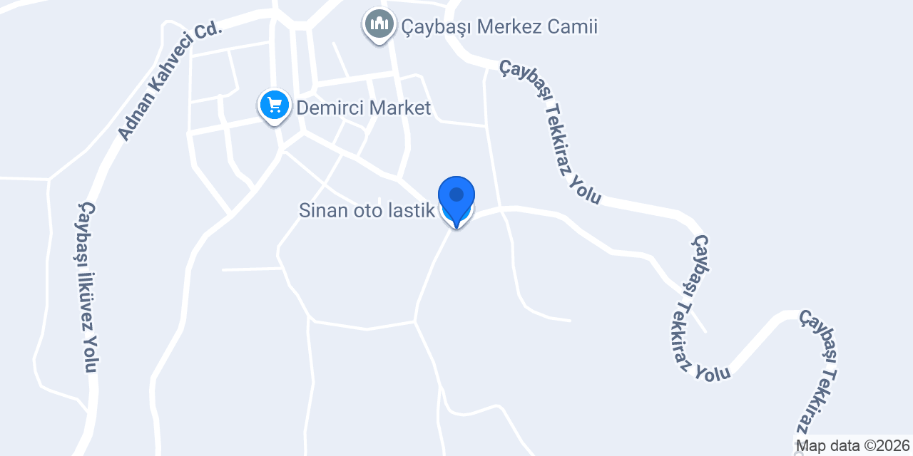 Sinan oto lastik konumu