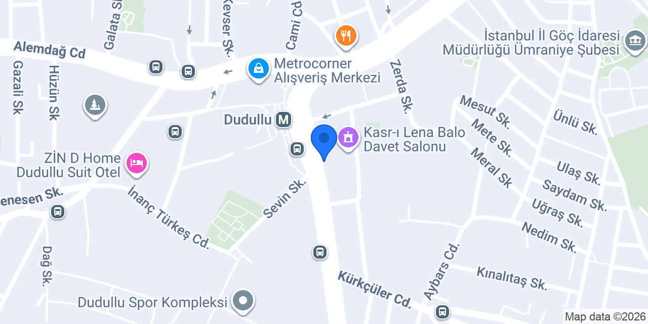 TEB Dudullu Şubesi konumu