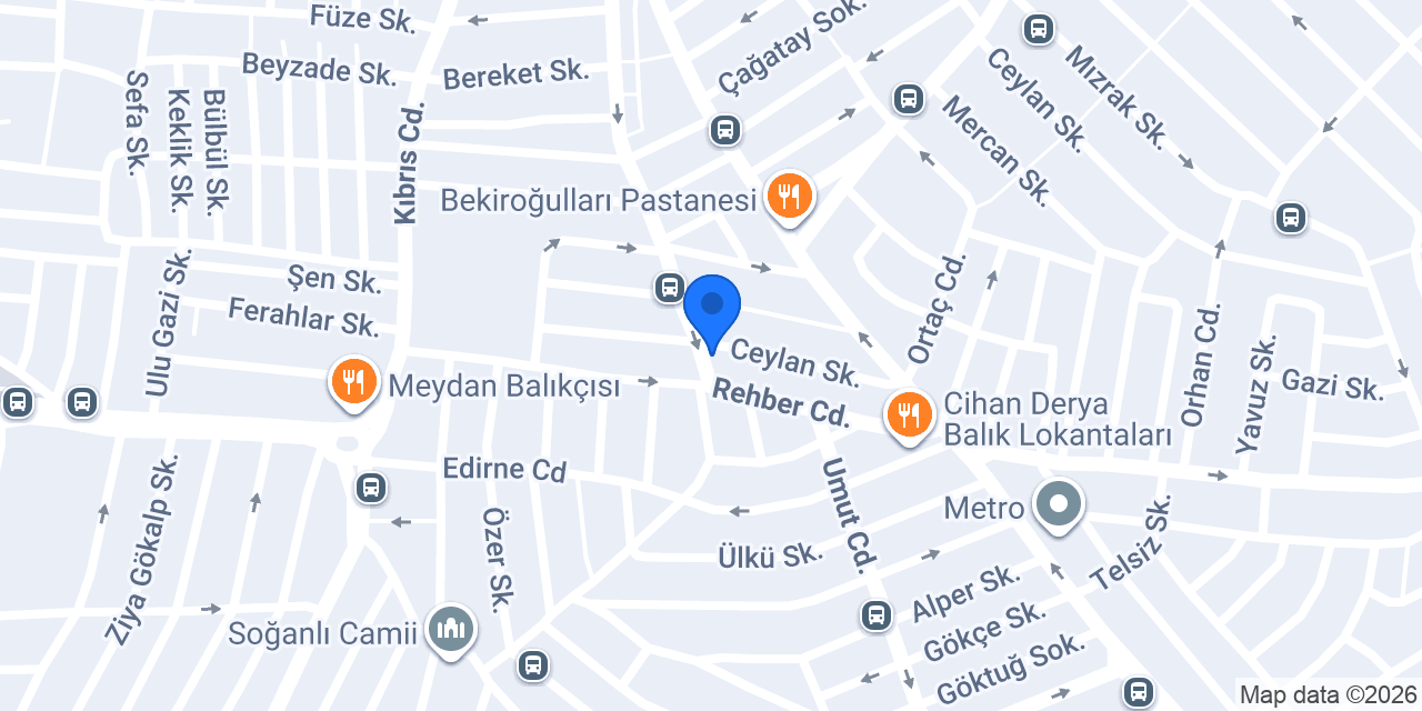 Venes Yapı Tasarım konumu