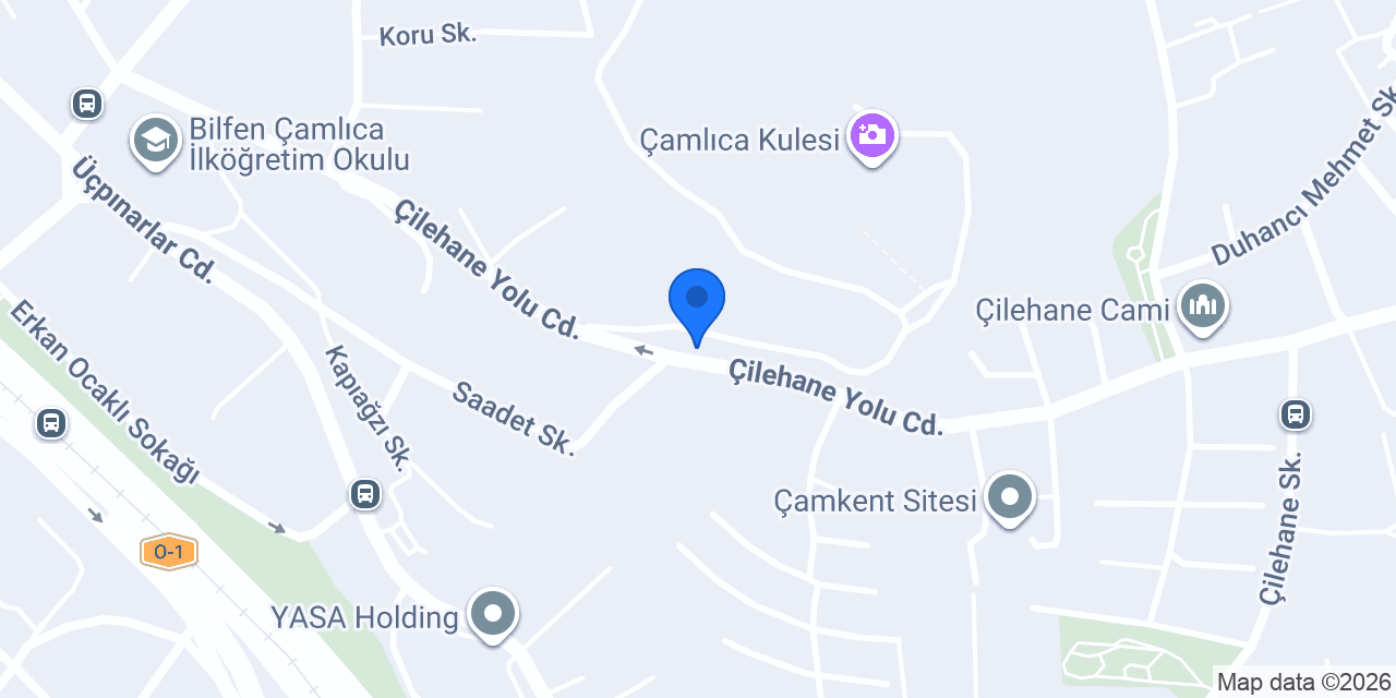 Çamlıca Kule Taksi konumu