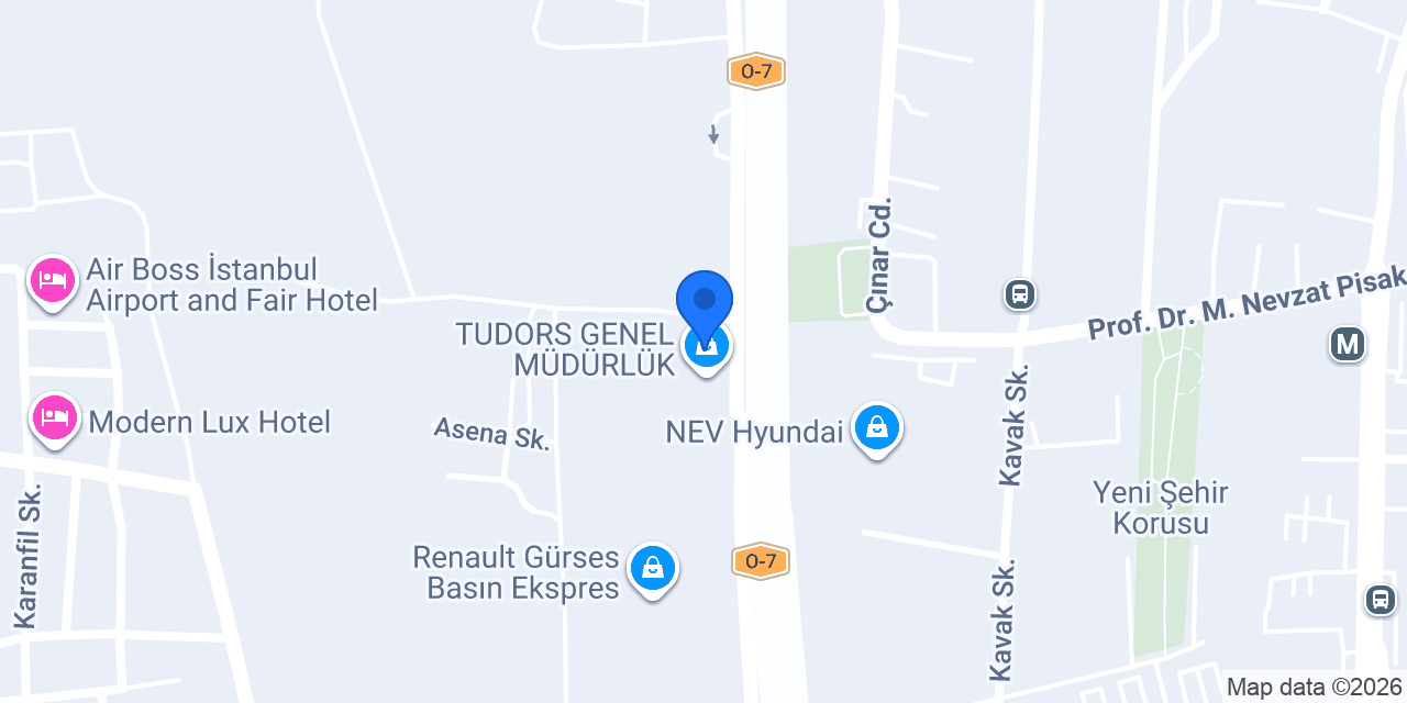 Üstündağ Lastik A.Ş konumu
