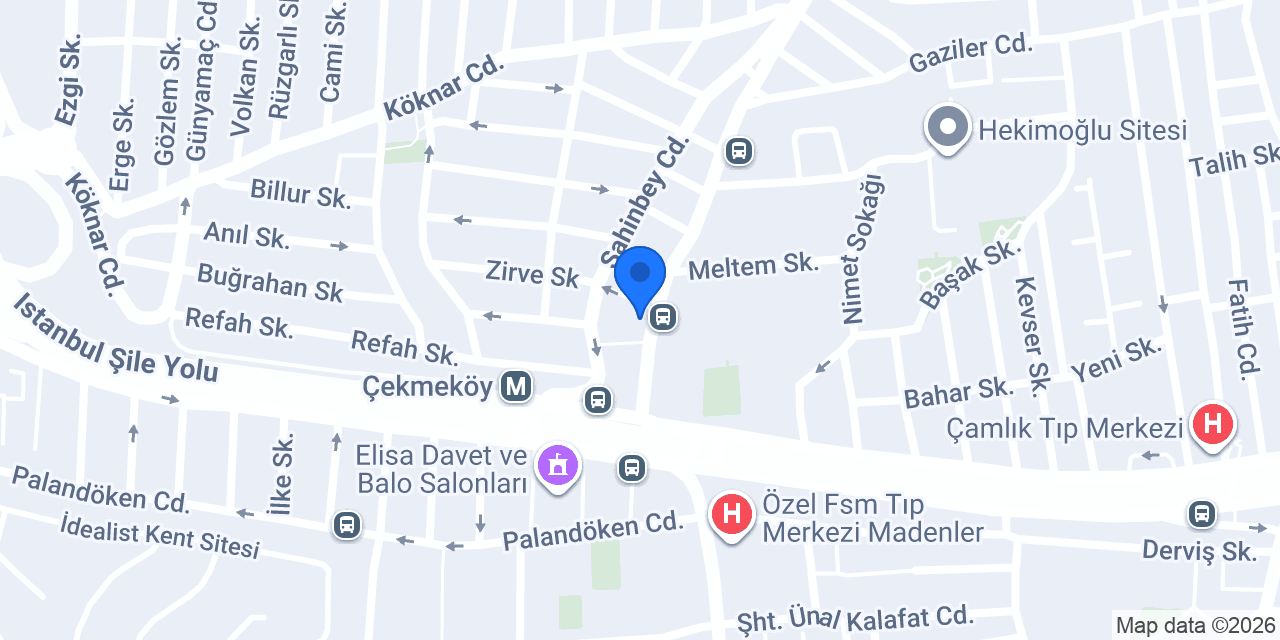 Deep Plus Çekmeköy konumu