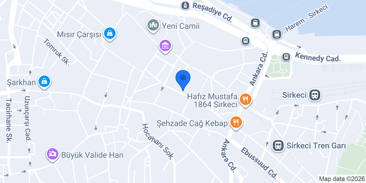Kral Kokoreç Sirkeci konumu