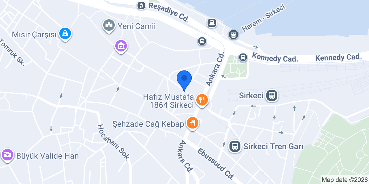 Tuğba Kuruyemiş / Sirkeci Şube konumu