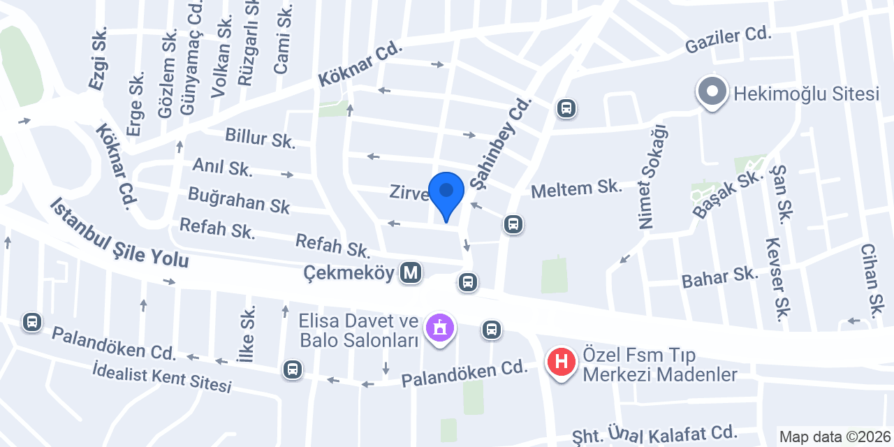 ASEL ET ÇEKMEKÖY konumu