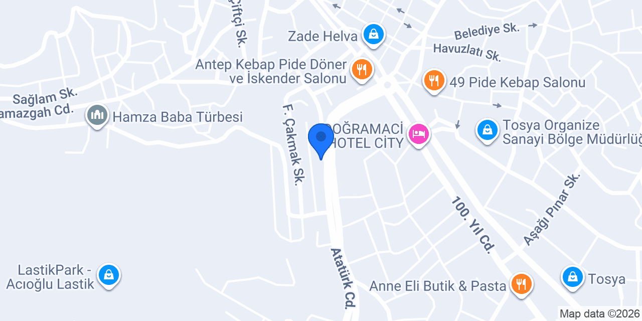 Oğuzlar Otomotiv konumu