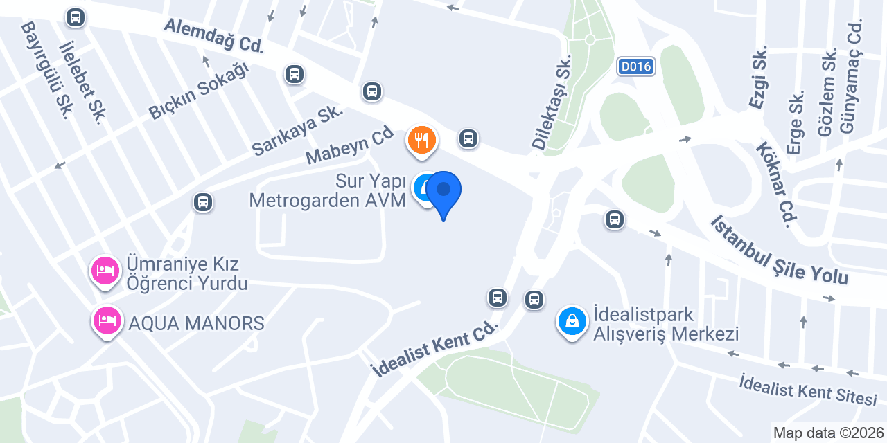 Karafırın Metrogarden konumu