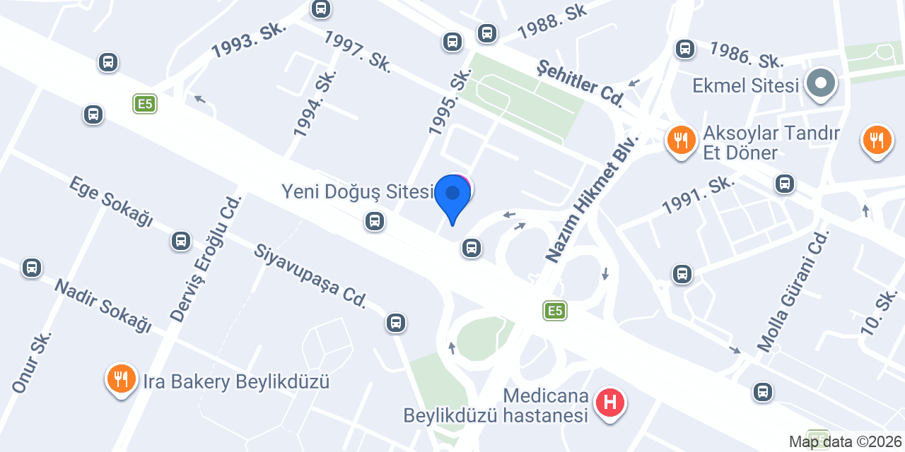 Euro Park Otel istanbul konumu