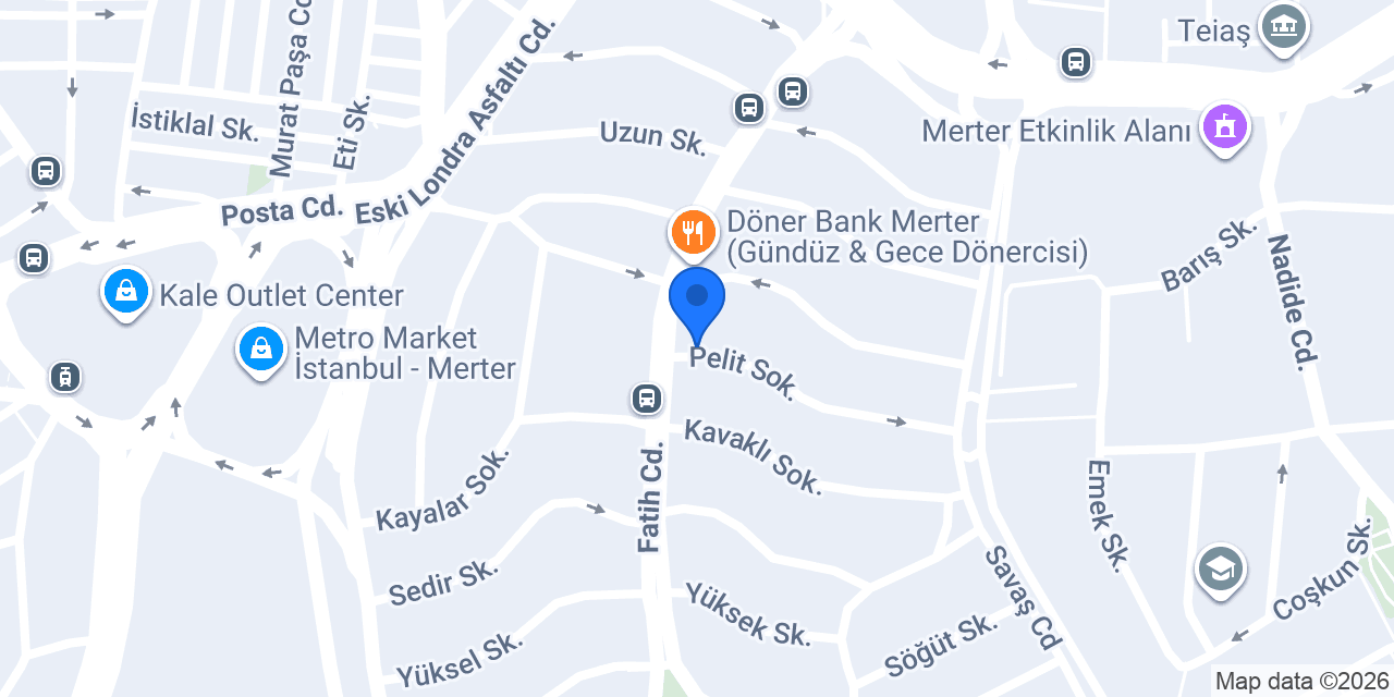 Emlak Katılım Merter Şubesi konumu