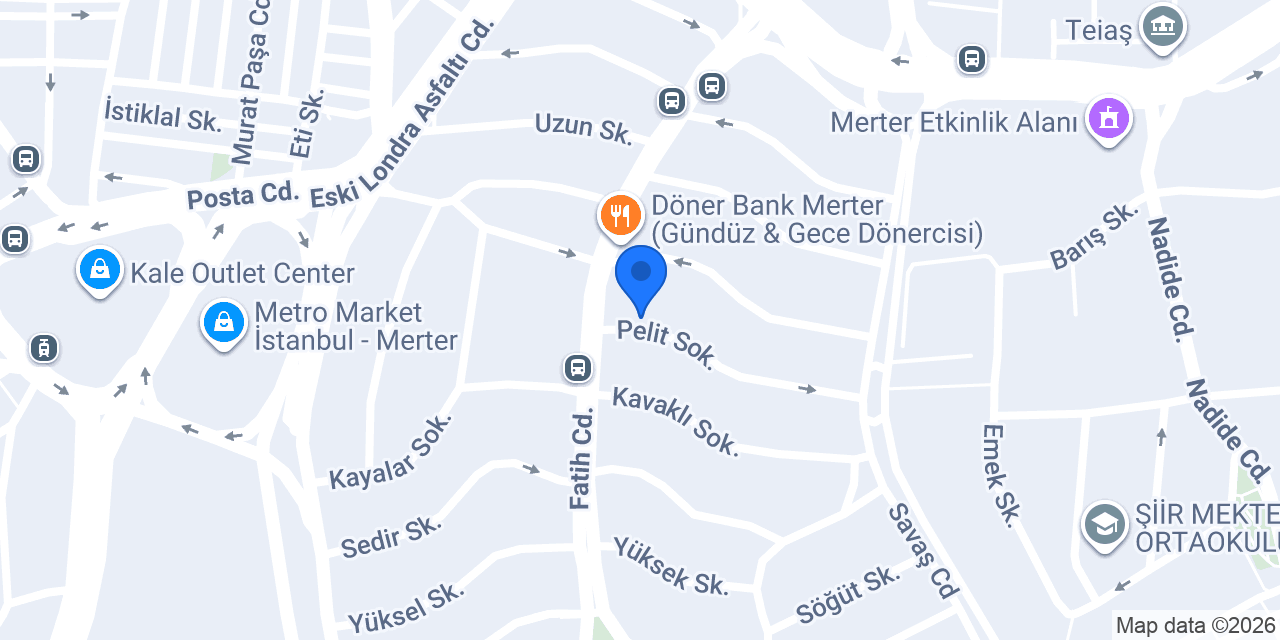 Merter Erkek Kuaförü konumu