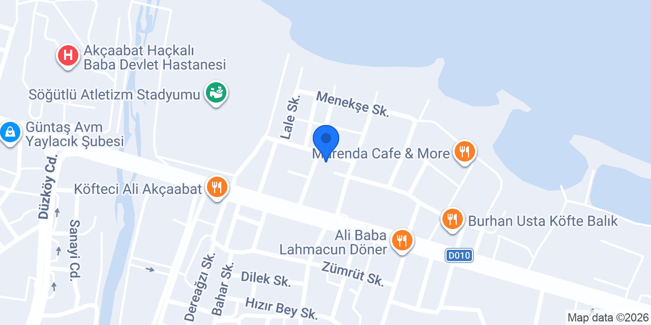 Trabzon Oto Servis konumu