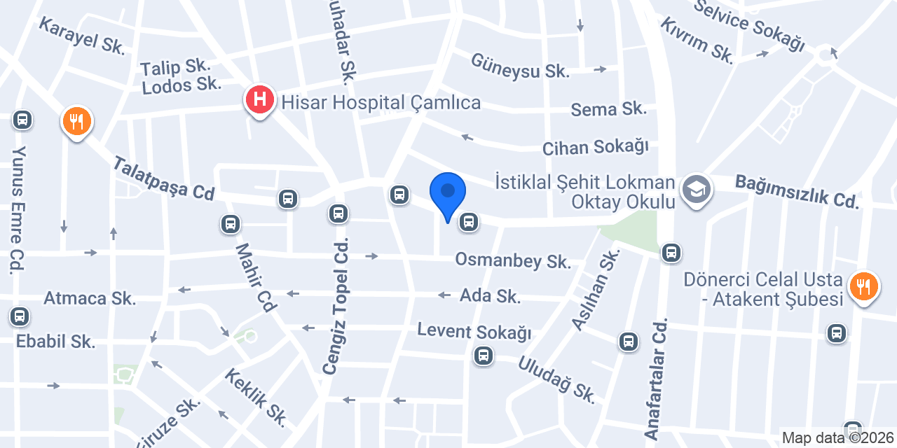 Sarıyıldız Perde konumu