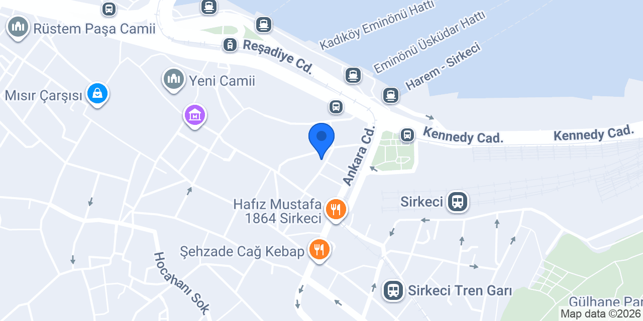 Sirkeci Tostcusu ve Ciğercisi konumu