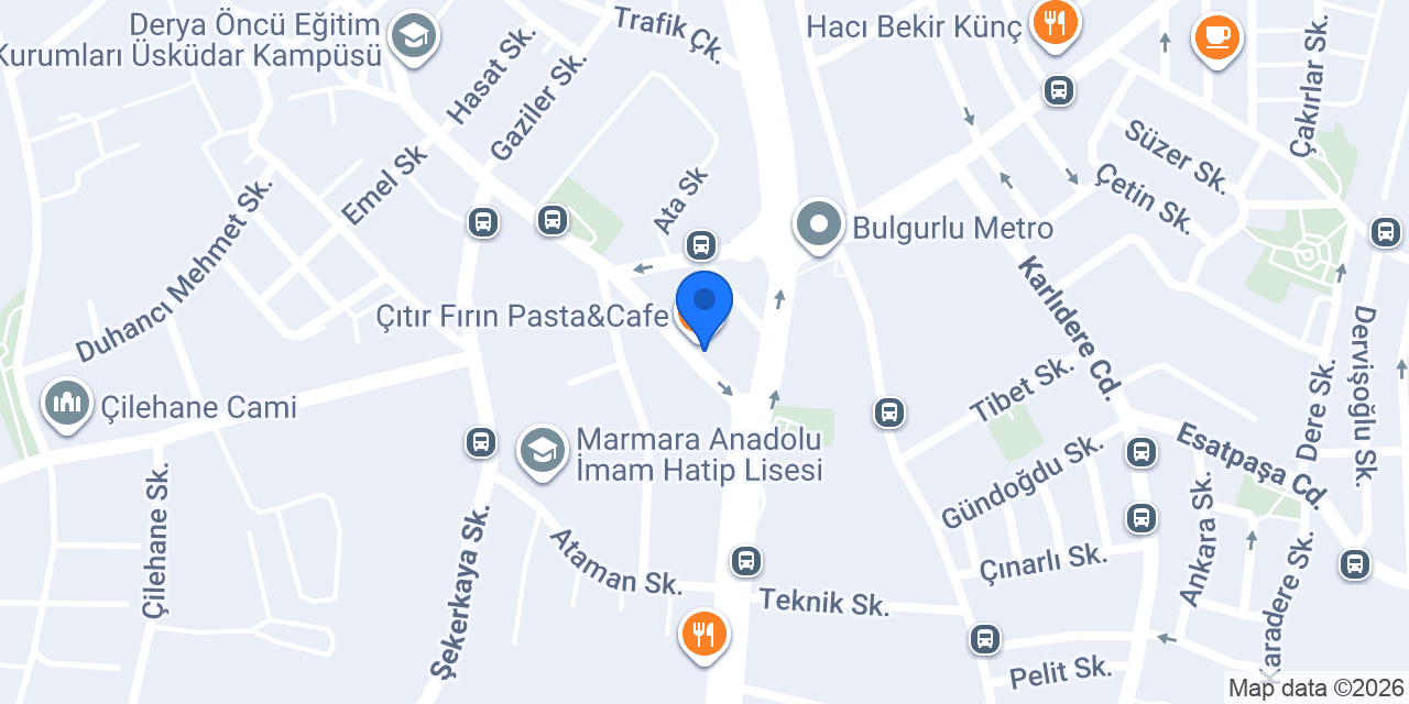 3T Eğitim Kurumları Üsküdar konumu