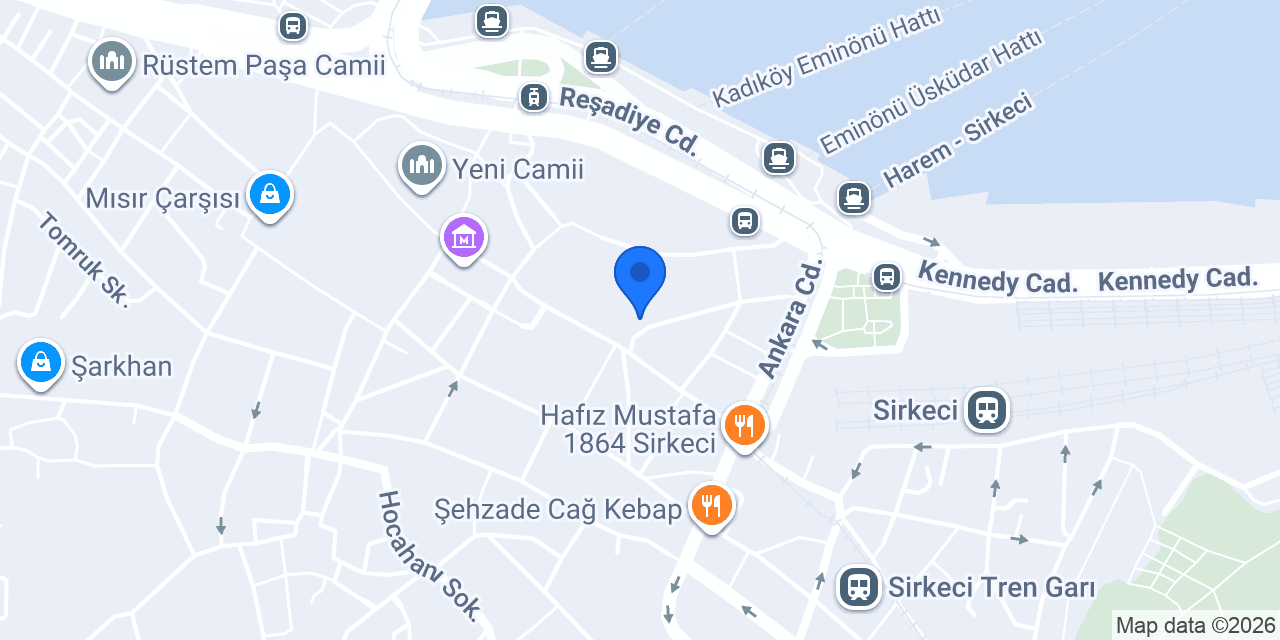 Seyidoğlu Sirkeci Şubesi konumu