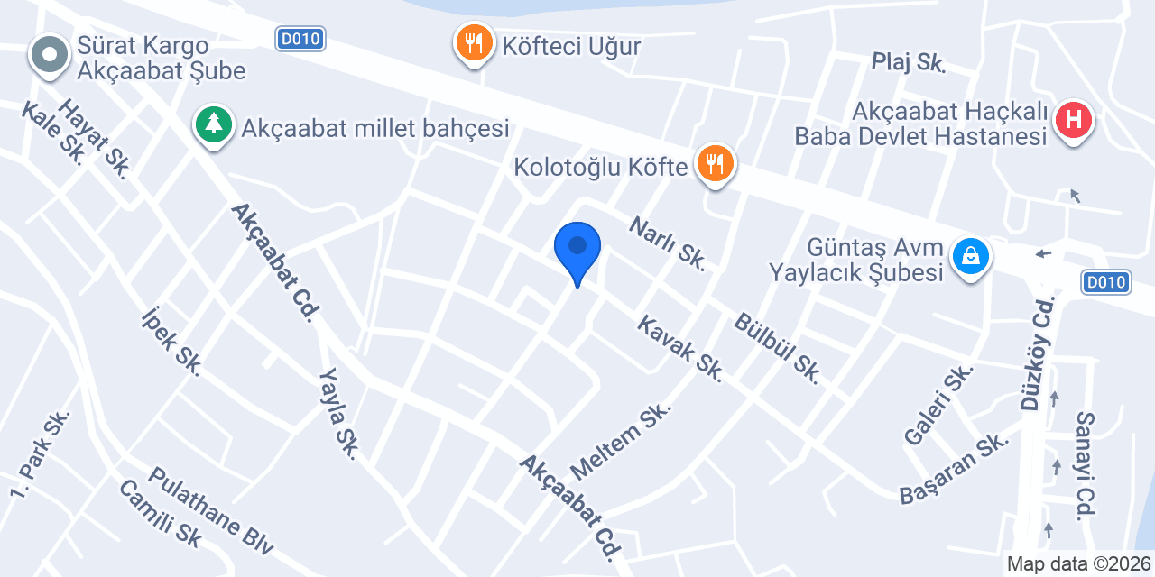 Gaziantepli Çelikoğlu Baklava konumu