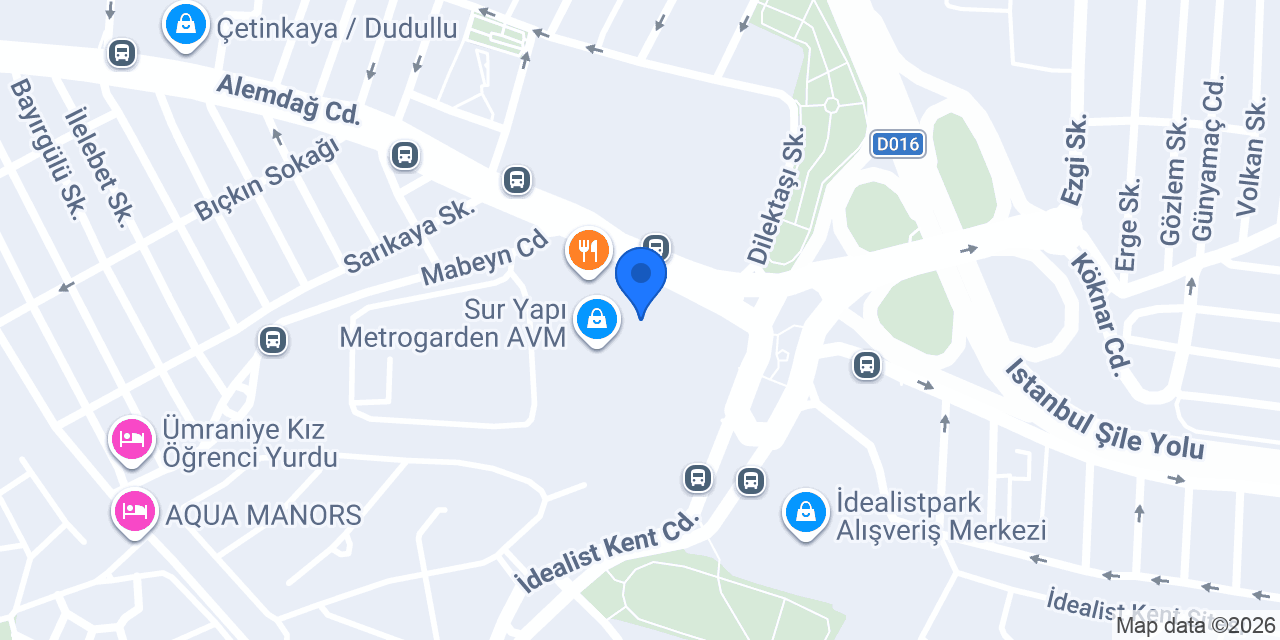 ebebek Metrogarden AVM konumu