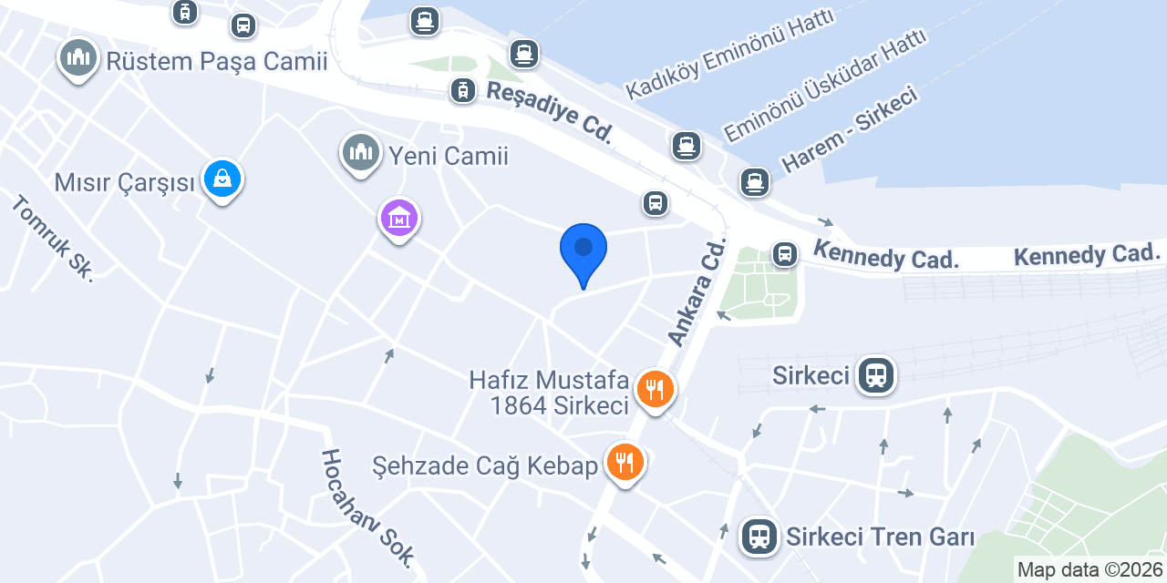 Sun optik (Sirkeci şube) konumu