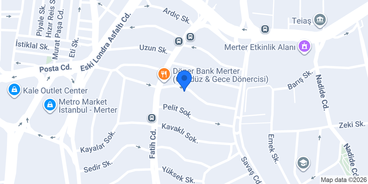 ÜNTEKS ETİKET konumu