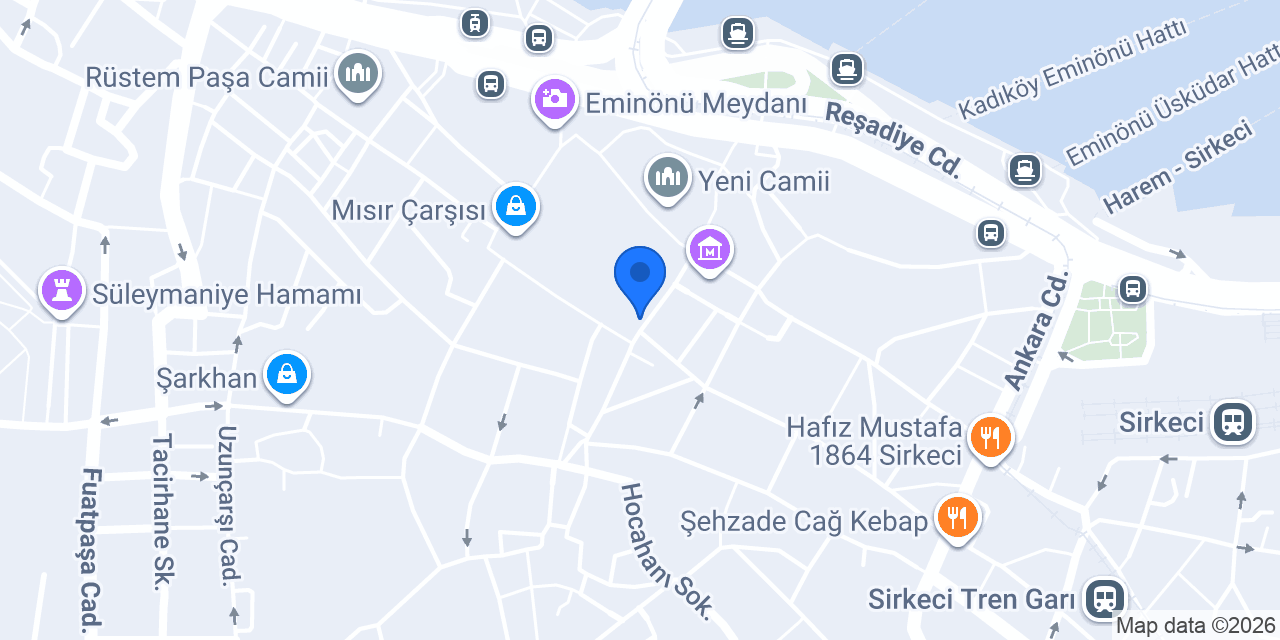 Bereket Döner konumu