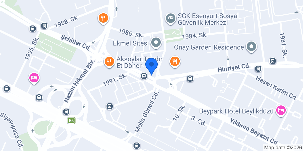 Beylikdüzü Emlak konumu