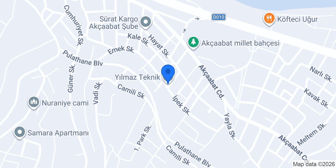 Yılmaz Teknik konumu