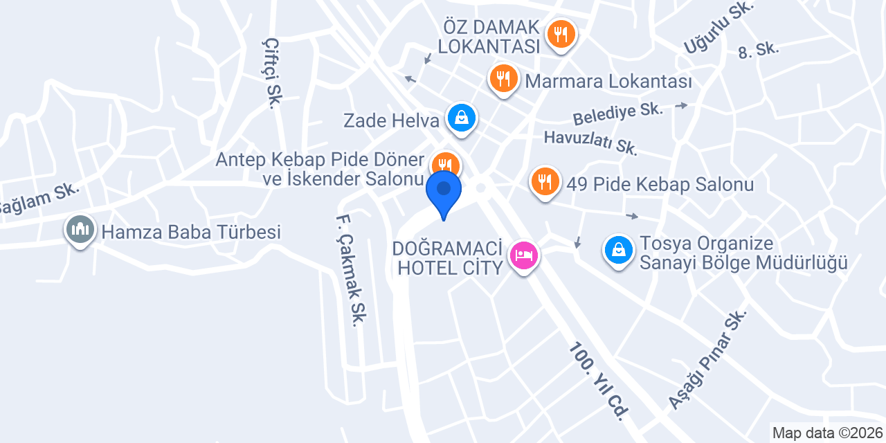 Çiçek Taksi konumu