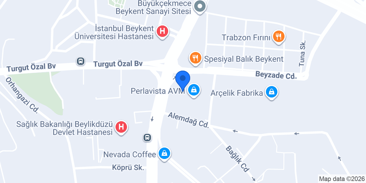 ebebek Perlavista AVM konumu