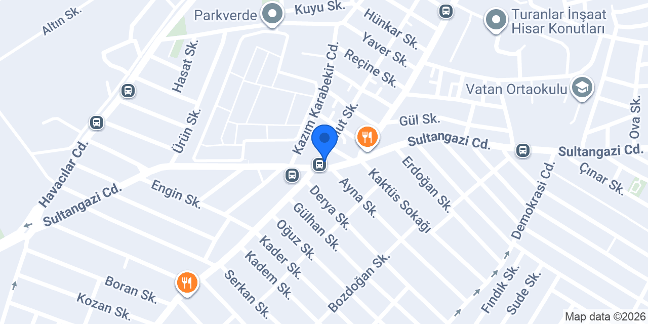 İstanbul börekçisi konumu