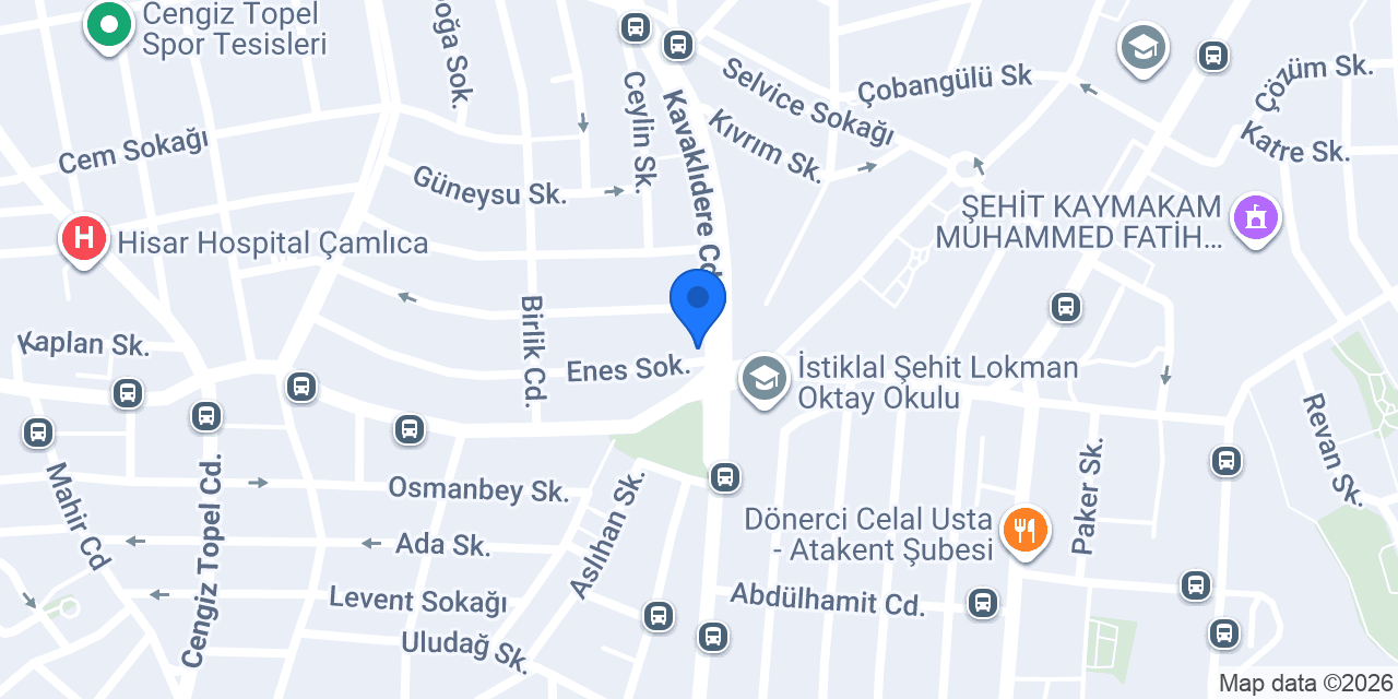Efsane Pasta Cafe Ümraniye konumu