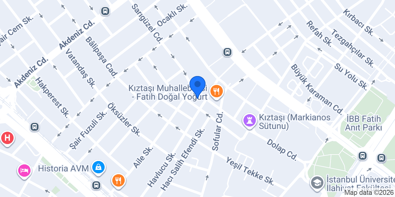 Kıztaşı çini konumu