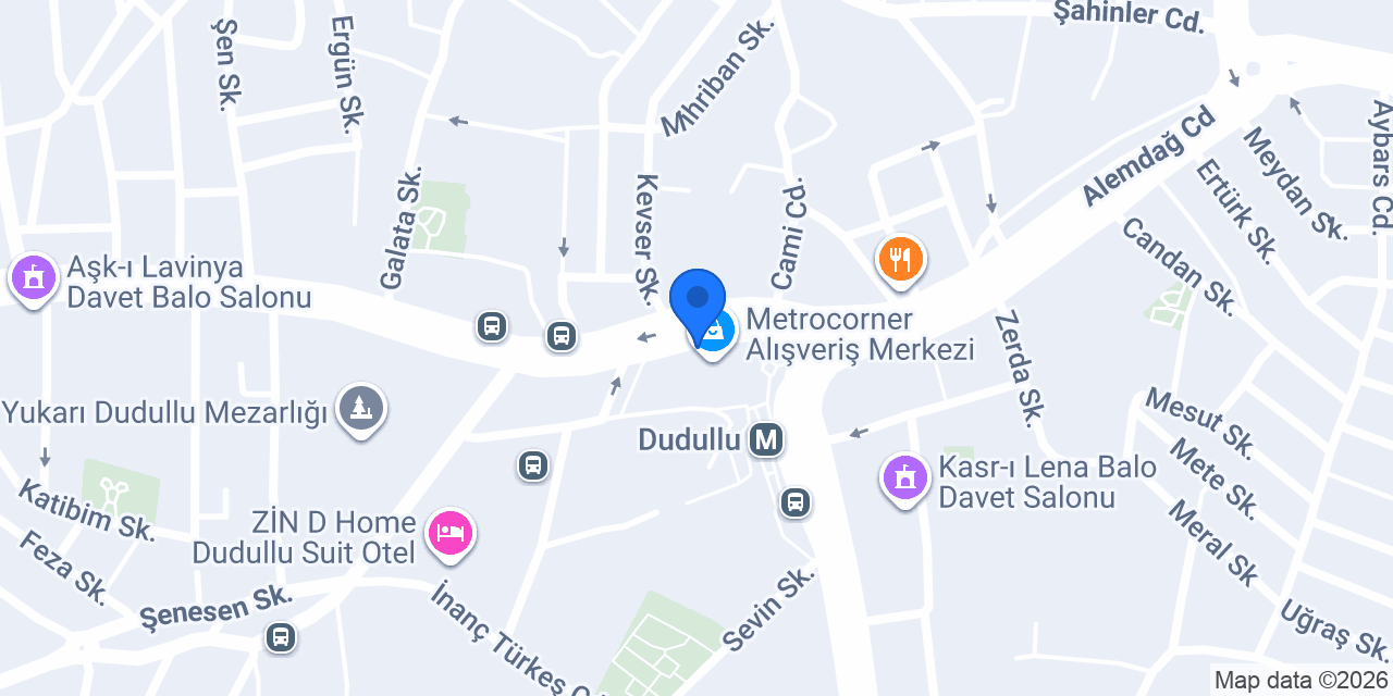 Dudullu Parma Optik konumu