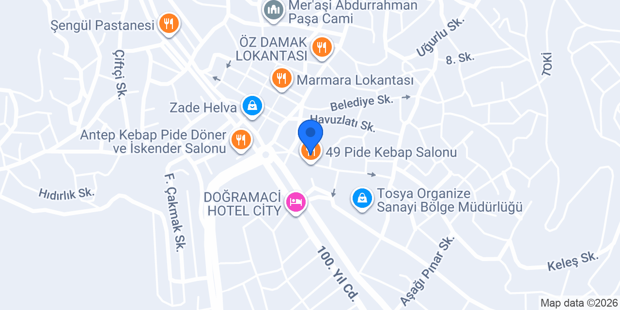Hotel Ekmekçiler konumu