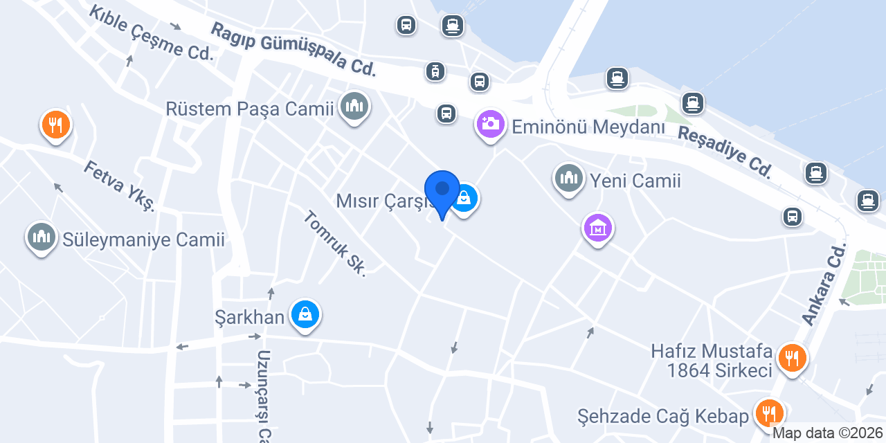 Alibaba Doğaltaş - Eminönü konumu