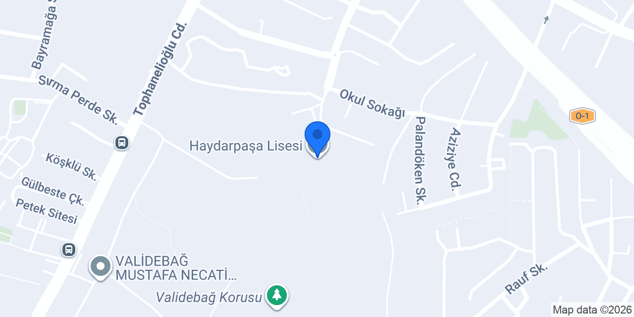 Haydarpaşa Lisesi konumu