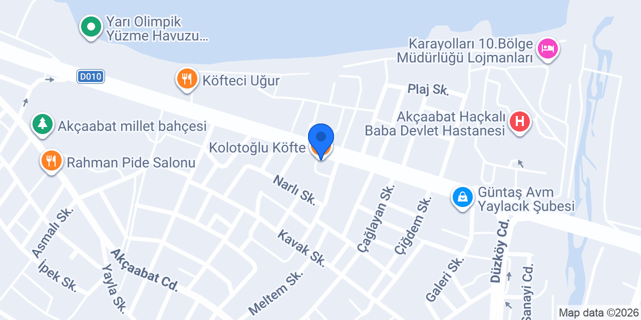 Kolotoğlu Köfte konumu