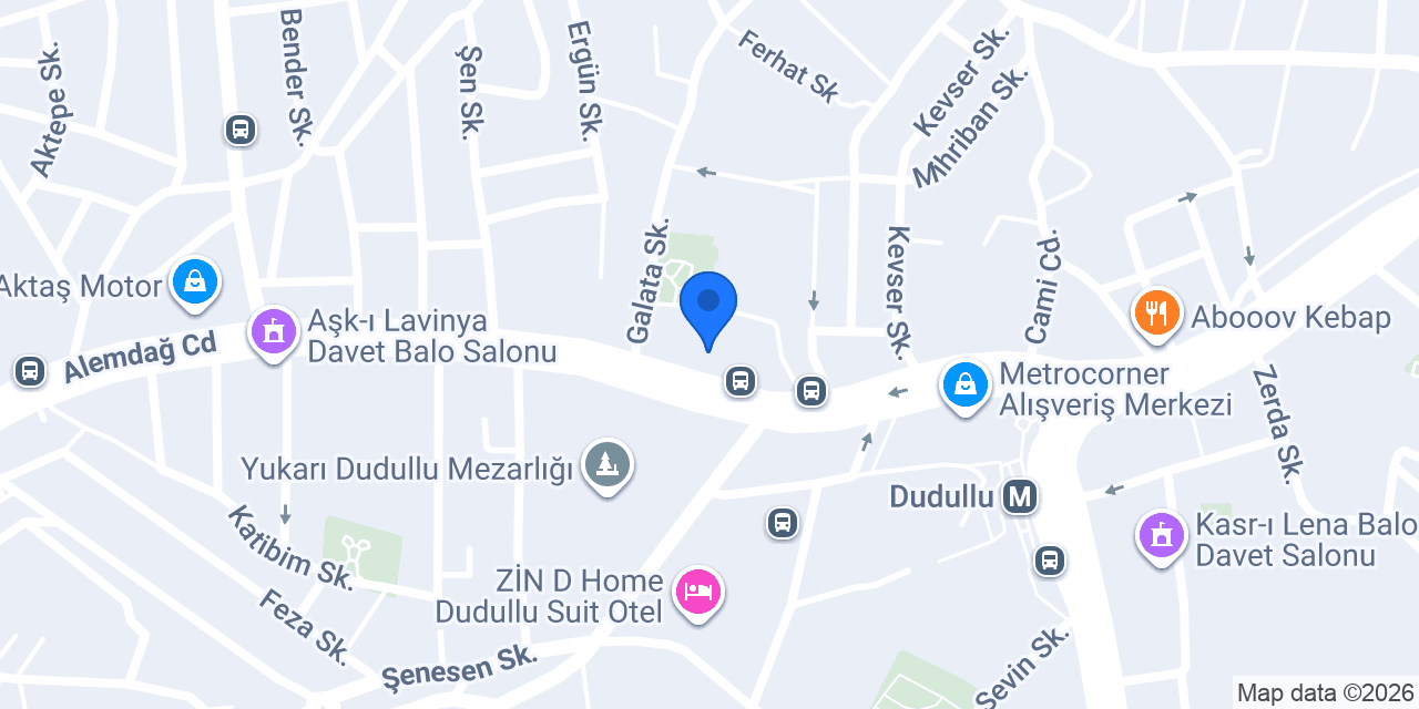 Yapı Kredi - Dudullu Şubesi konumu