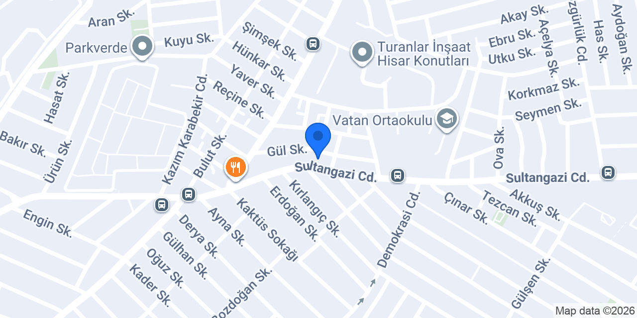 Orça Mobilya konumu